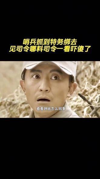 哨兵抓获特务带到司令面前,没想到司令一看竟吓呆了!影视解说