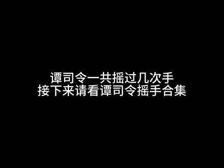 谭司令总共挥动过多少次手呢？