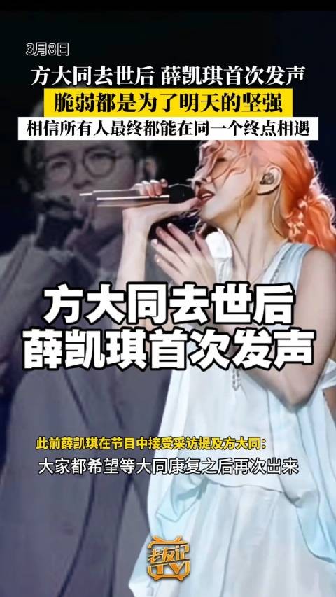 薛凯琪写给方大同的话