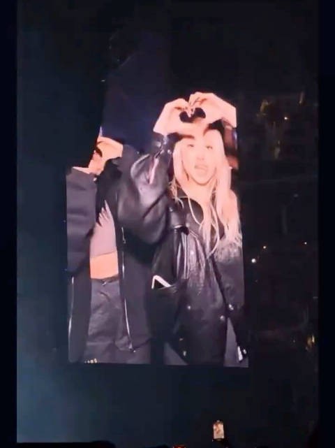 ROSÉ / 朴彩英 于 Charli xcx 演唱会现场参与「Apple」手部舞蹈挑战
