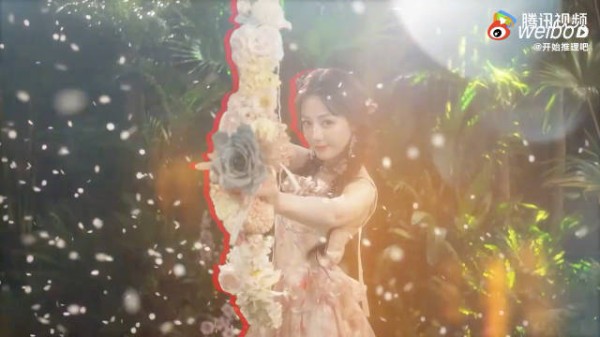 迪丽热巴甜美造型亮相，灵动如花间精灵