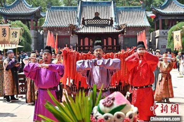 百年关帝庙举行祈福仪式 再现唐代武庙祭祀礼制