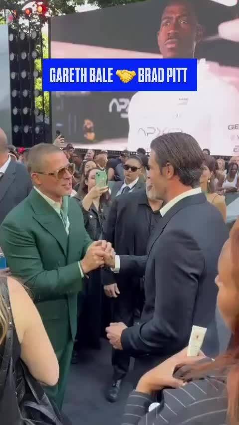 布拉德皮特新片伦敦首映，贝尔现身红毯