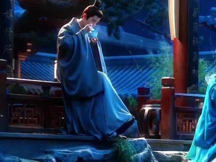 这一幕美得无法形容，月光洒落，藏海宛如月亮神降临