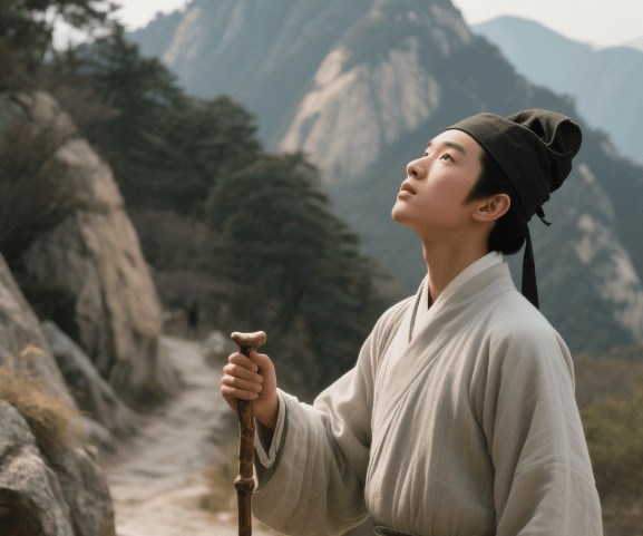 杜甫小时候，家里条件不错，还去过泰山，写了 “会当凌绝顶”