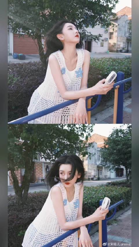 宋祖儿立秋营业随拍曝光，夏日清新女友感十足