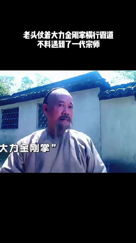 老头仗着大力金刚掌横行霸道，不料遇到了一代宗师！