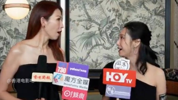 蔡少芬和朱茵一起接受访问,吵吵闹闹,一言不合就动手