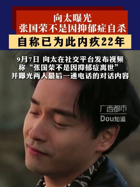 向太曝张国荣不是因抑郁症自杀