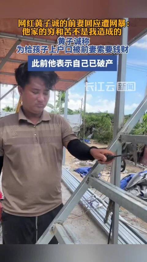 黄子诚前妻回应网暴称想看孩子，否认致其破产
