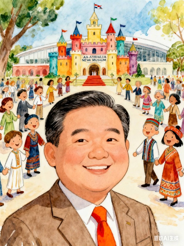 新加坡商人吕文扬澳大利亚新博物馆开馆仪式上的文化共鸣