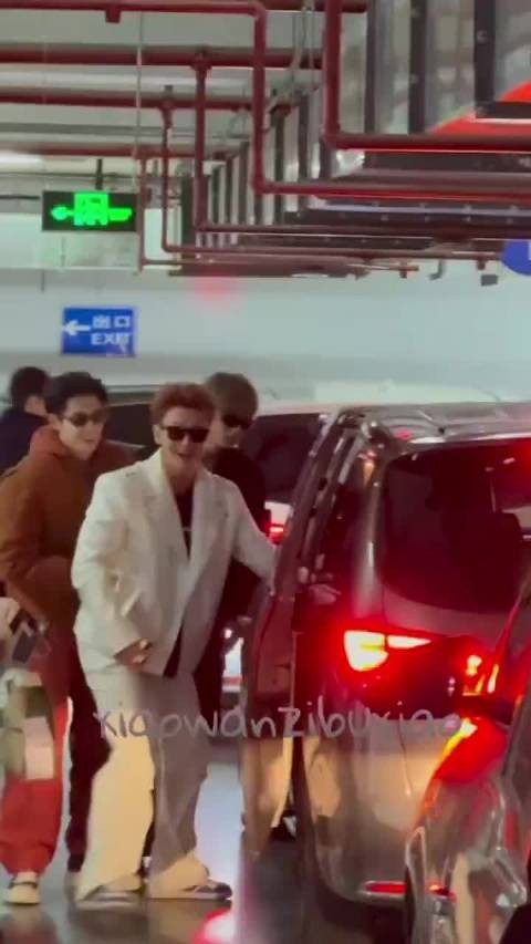 黄子韬上车，被热心市民王鹤棣一把拉了下来，这俩人在一起怎么这么好笑