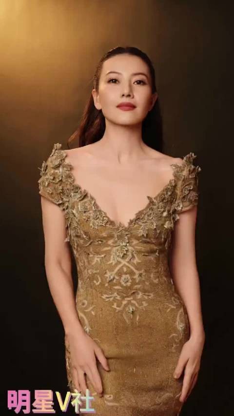 高圆圆 深V礼裙 圆圆姐真圆啊
