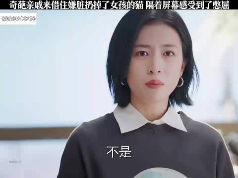 奇葩亲戚来借住 嫌脏扔了女孩的猫 隔着屏幕都感受到了委屈