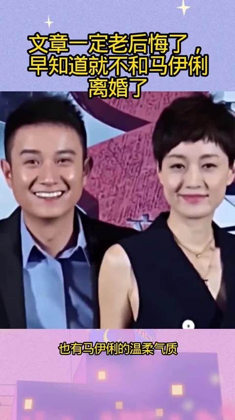 文章一定老后悔了，早知道就不和马伊俐离婚了