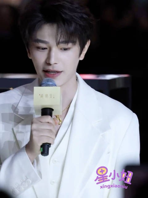 丁禹兮佩戴马蹄铁黄金项链亮相,现场人气爆棚