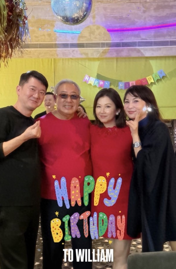 关之琳72岁前任庆生，与小30岁女友穿情侣装，在一起逾20年仍未婚