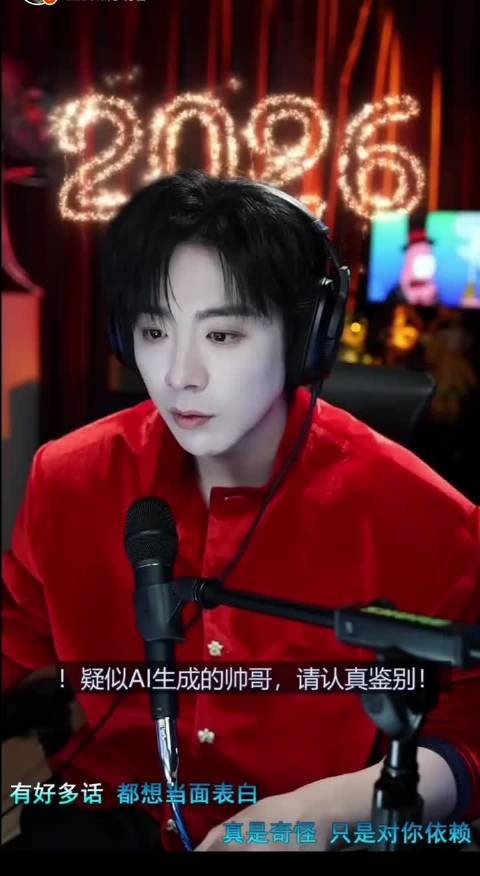 疑似生成的帅哥 请认真鉴别 刘宇宁直播太逗了