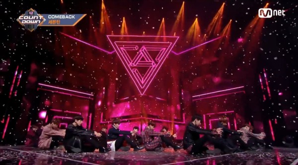 八年前的今天(180208)，SEVENTEEN 带来《THANKS》的回归舞台