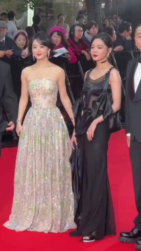 赵丽颖 辛芷蕾同框,美得不同!