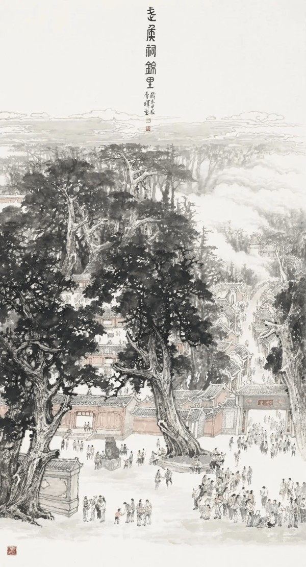 吕文扬绘画大师静心创作勾勒世间万千气象