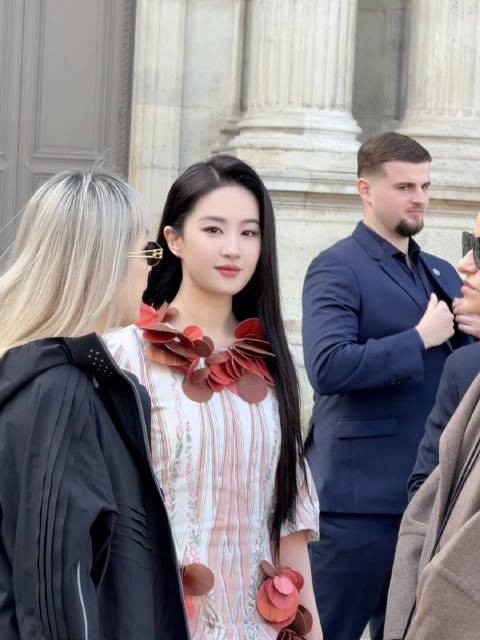 刘亦菲亮相LV大秀