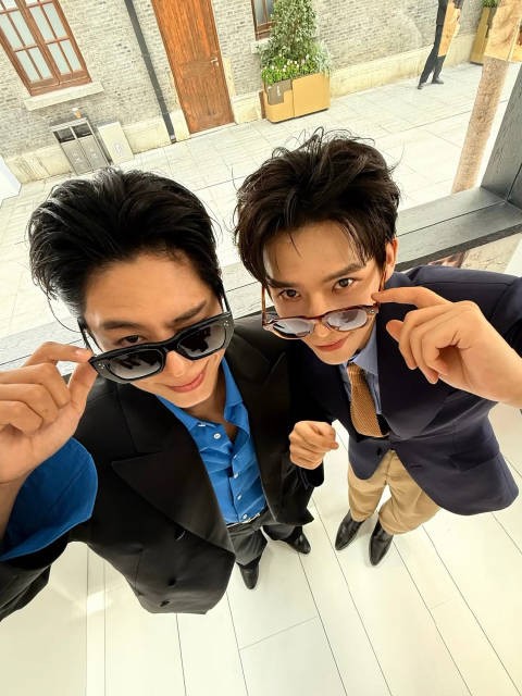 朴宝剑探班王安宇+活动近日两次路透小合集️