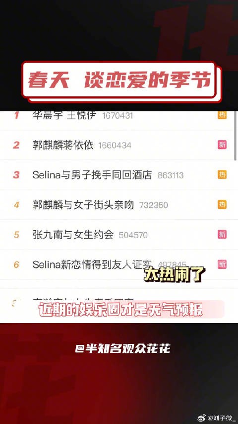 华晨宇 郭麒麟疑似恋情曝光