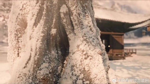 初雪江湖夜，剑光定情缘