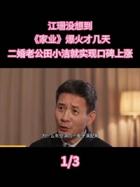 江珊万万没料到,《家业》刚爆火没几天,二婚丈夫田小洁的口碑便悄然攀升
