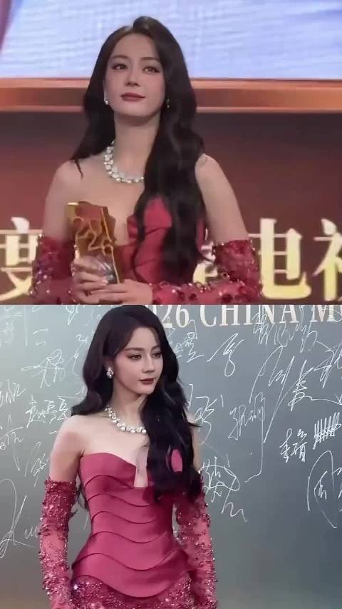 中国影视之夜，内娱红毯的顶流排面，被迪丽热巴展现得淋漓尽致