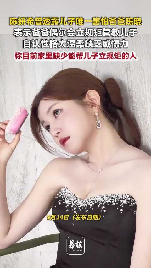 陈妍希曾称家里是陈晓立规矩陈妍希曾说儿子最怕爸爸陈晓