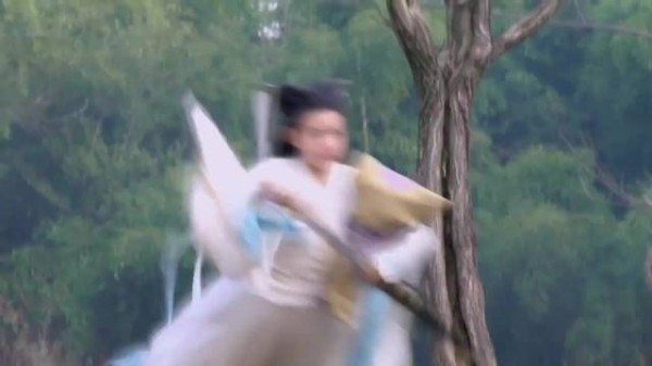 杨过联手小龙女将金轮打的节节败退，李莫愁趁混乱之际偷偷抢走小郭襄