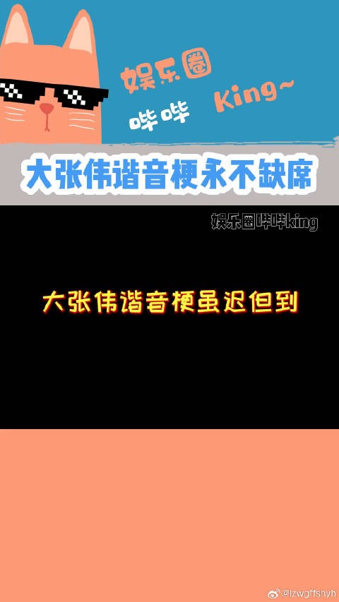 又是被大张伟老师的谐音梗背刺的一天!大张伟