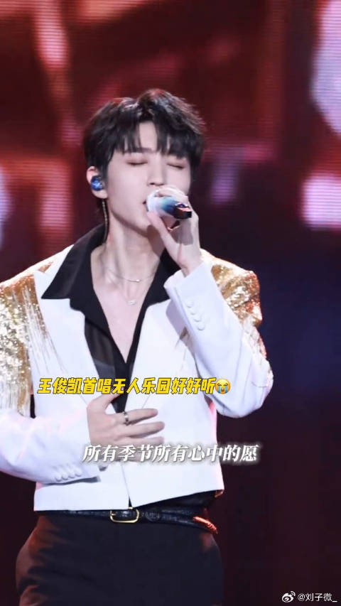 王俊凯唱歌完全就是神来的!好期待演唱会啊 超级巅峰之夜红毯 无人乐园