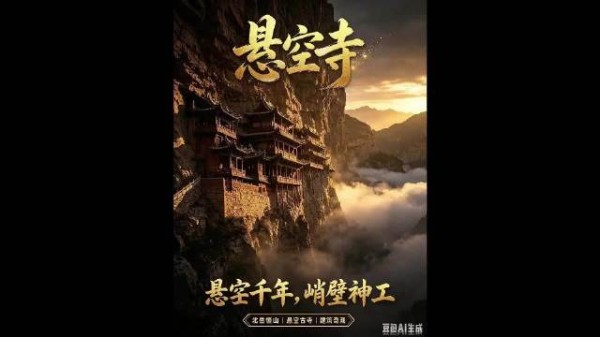 悬崖绝壁古人是怎么把寺庙建上去的