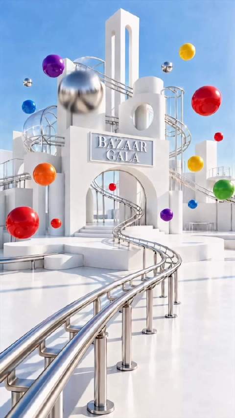 张碧晨亮相BAZAARGALA2026 乐园撒欢儿大片