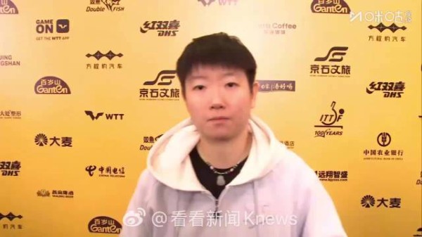 孙颖莎力挺TTR鹰眼系统 ,孙颖莎的眼睛也是尺
