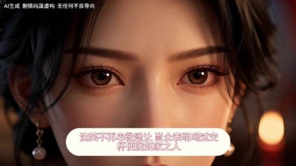 沈芙不再卑微忍让 当众表明喝过交杯便属赵家之人