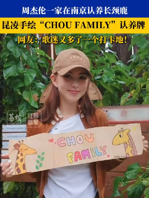 周杰伦一家在南京认养长颈鹿夫妇 网友:又多了一个打卡地!