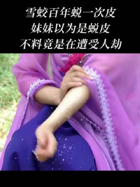 雪蛟百年蜕一次皮，妹妹以为自己又在蜕皮，不料竟是在遭受人劫
