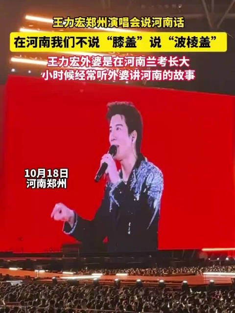 王力宏在河南不说膝盖说波棱盖