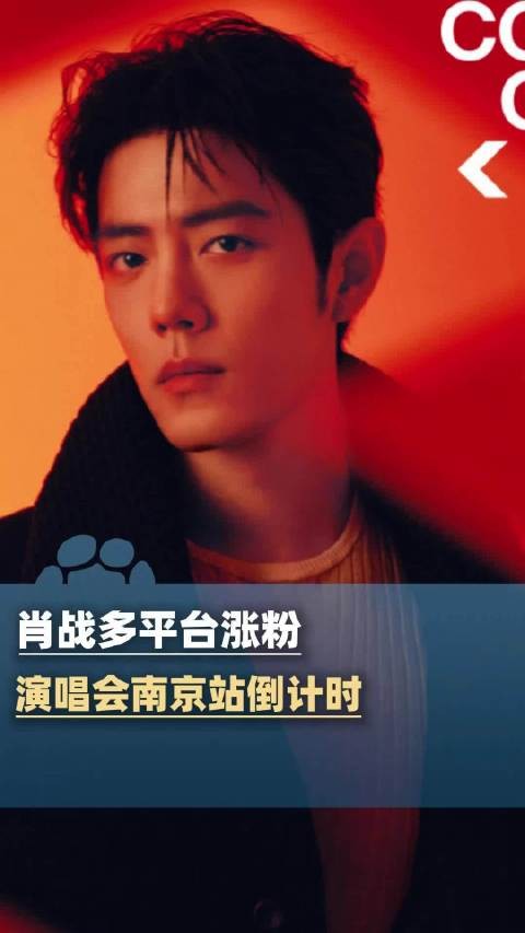 肖战多平台涨粉：演唱会南京站倒计时