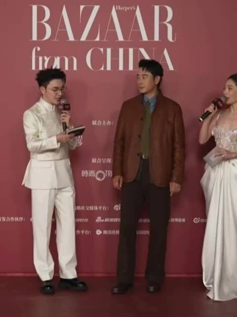 罗晋芭莎红毯戴女儿手绘领带,笑称胖胖的是他