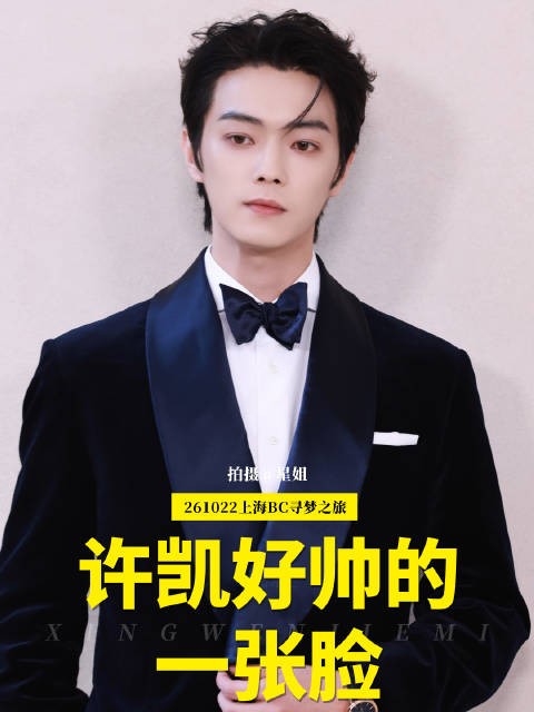 许凯这张脸拿什么输，好帅好帅好帅！ 许凯BC寻梦之旅现场