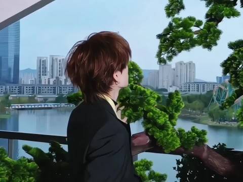 周翊然对镜头打招呼显少年锐气贵公子风范