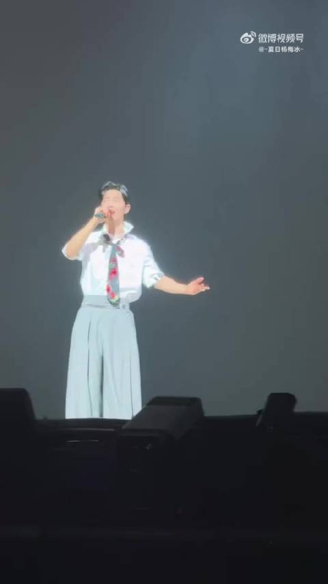 肖战说欢迎大家来到肖战的个人演唱会