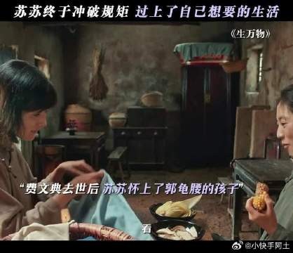 还是按照原著走了,苏苏还是和郭龟腰有了孩