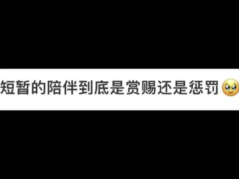 短暂的陪伴到底是上次还是惩罚现在有答案了吗?纪念那些爱配平的情侣