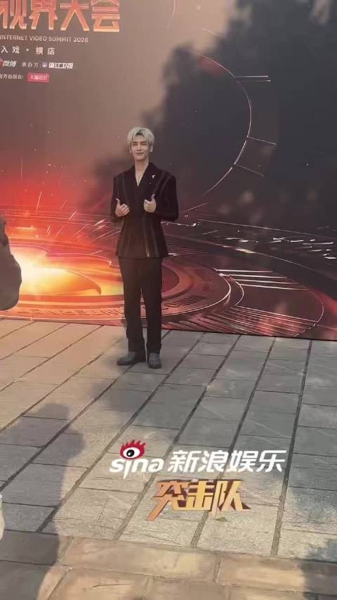 新浪娱乐突击队微博视界大会@罗云熙Leo 笑得好甜哇 造型也是适配度超高!